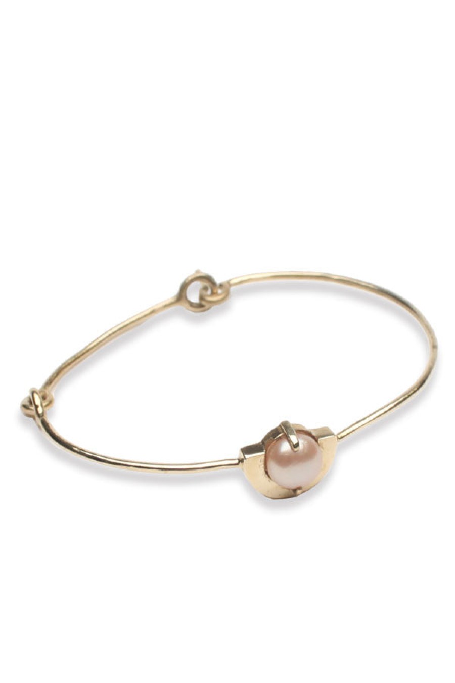 Aesa | Sylvana Ponte Bronze And Pearl Bracelet