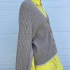 Maria McManus | Cocoon Split Sleeve Cardigan In Stone