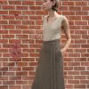 Lauren Manoogian | Double Knit Apron Skirt In Mushroom