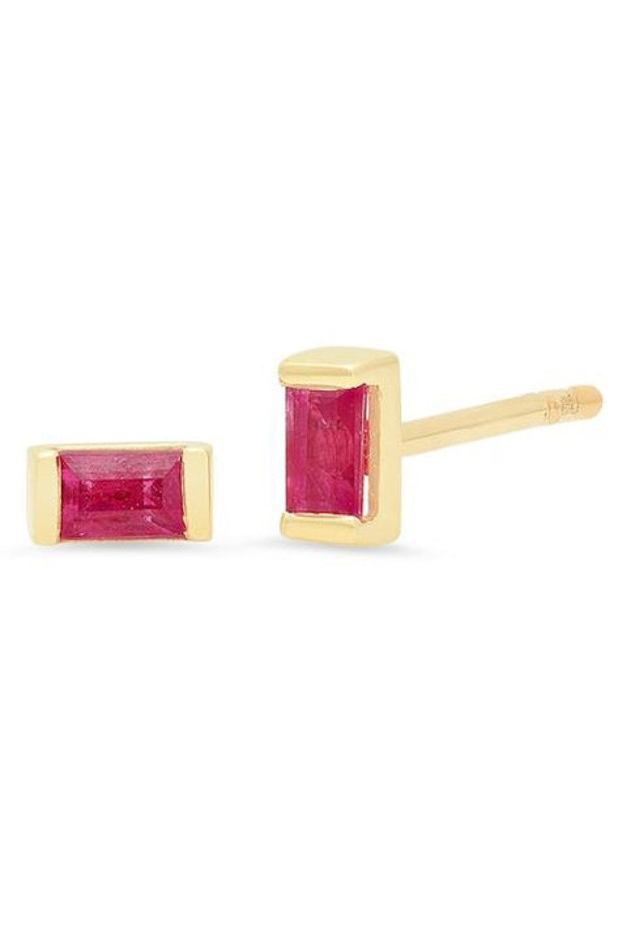 Eriness | Ruby Baguette Studs