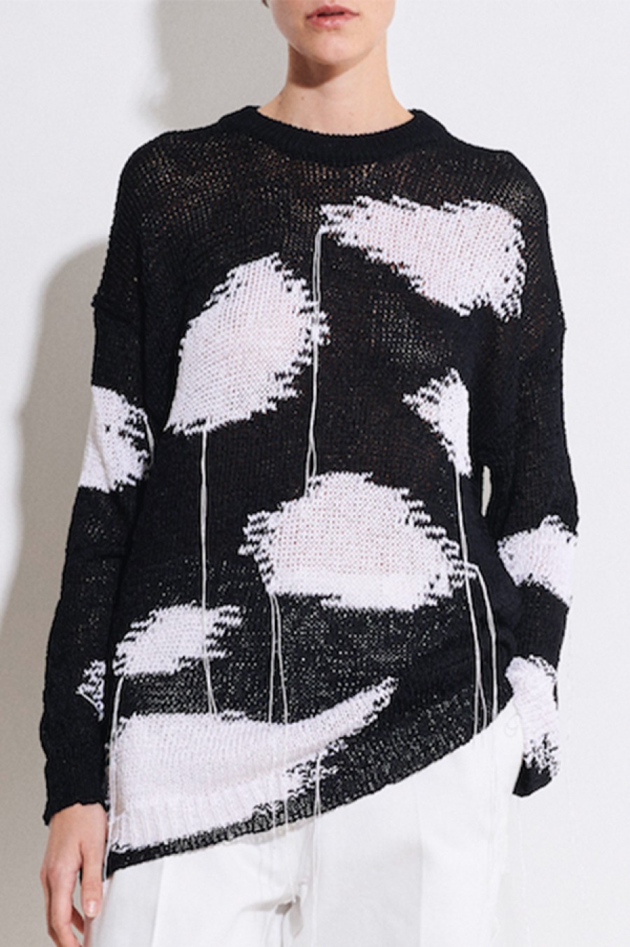 Christian Wijnants | Kaidi Intarsia Knit Sweater In Black