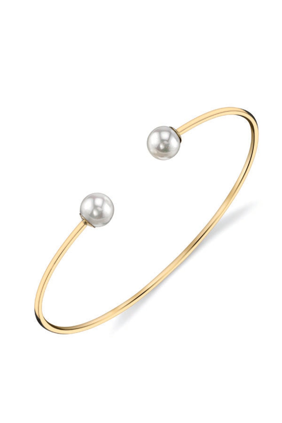 Gabriela Artigas for DES KOHAN | Gold Double Pearl Delicate Cuff Bracelet