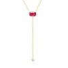 Eriness | Solitaire Ruby Lariat