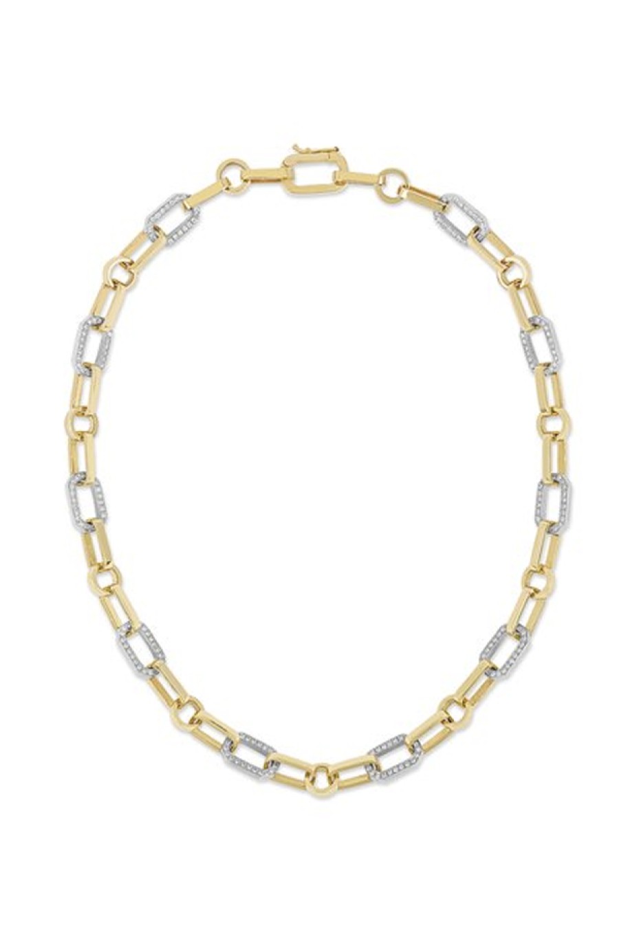 Nancy Newberg | Mixed Link Silver And Gold Diamond Chain