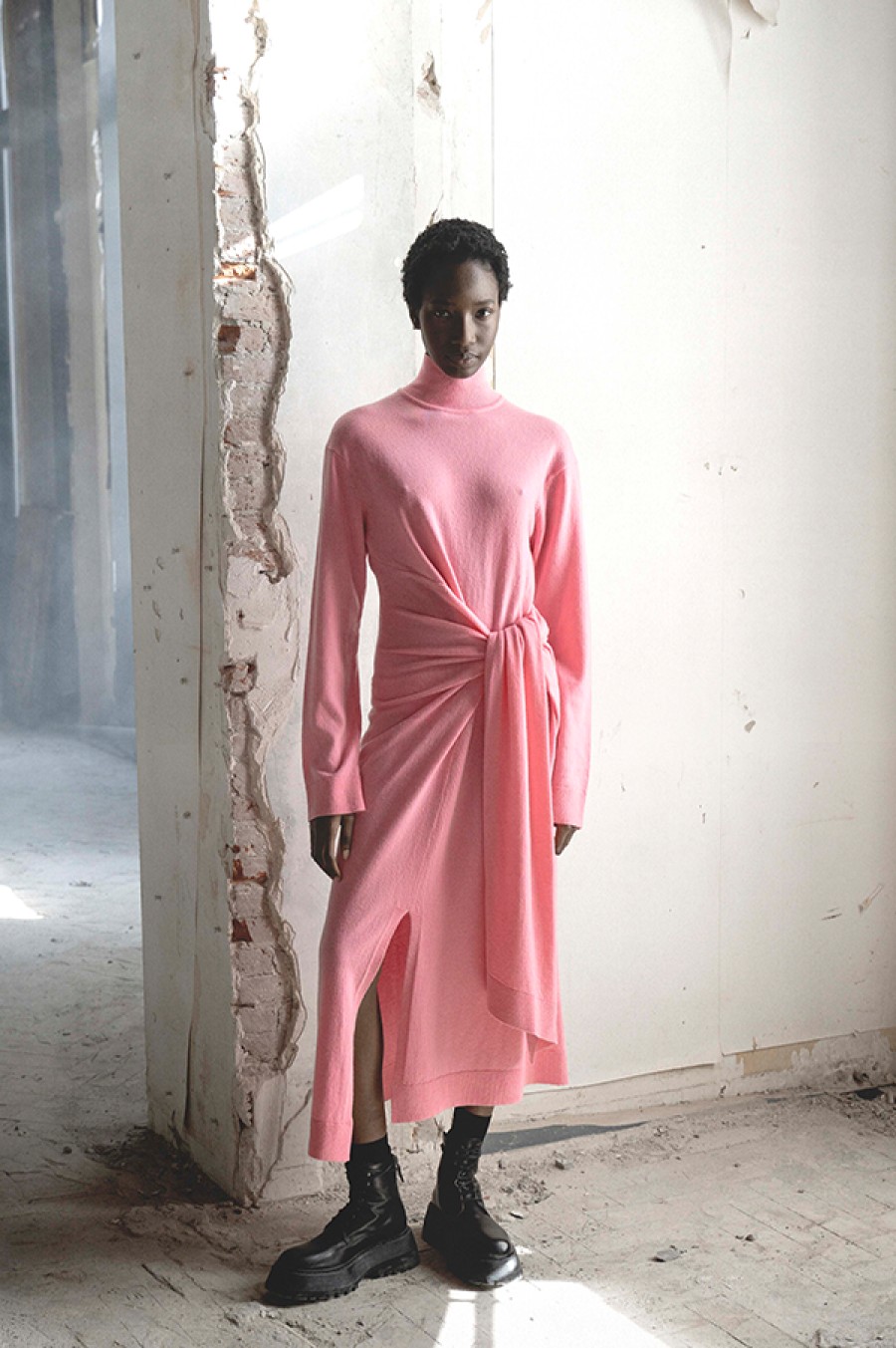 Christian Wijnants | Krissy Turtleneck Dress In Pink