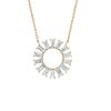 Eriness | Diamond Baguette Color Wheel Necklace