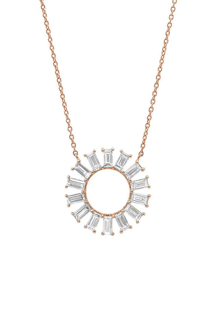 Eriness | Diamond Baguette Color Wheel Necklace