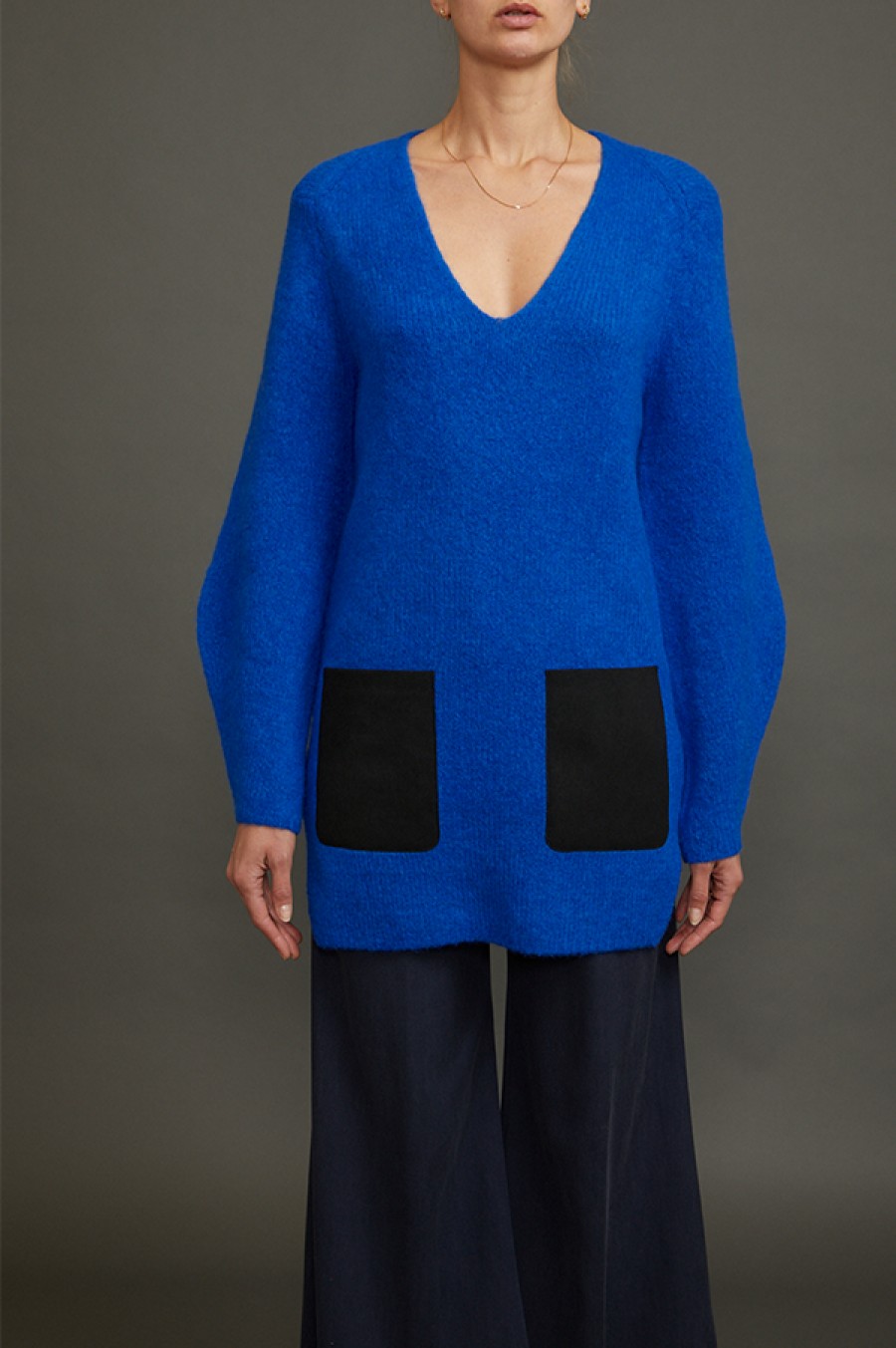 Soyer x Des Kohan | The Patch Pocket Tunic In Cobalt Blue