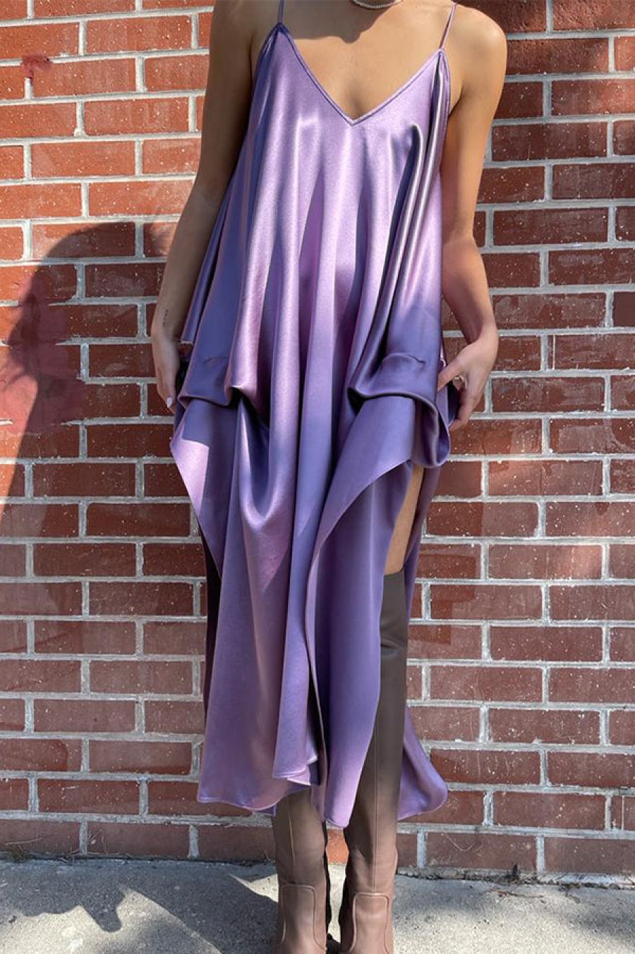 Aliona Kononova | Lavender Tiered Architectural Tunic