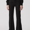 Dusan | Wool Twill Boot Cut Pants In Black