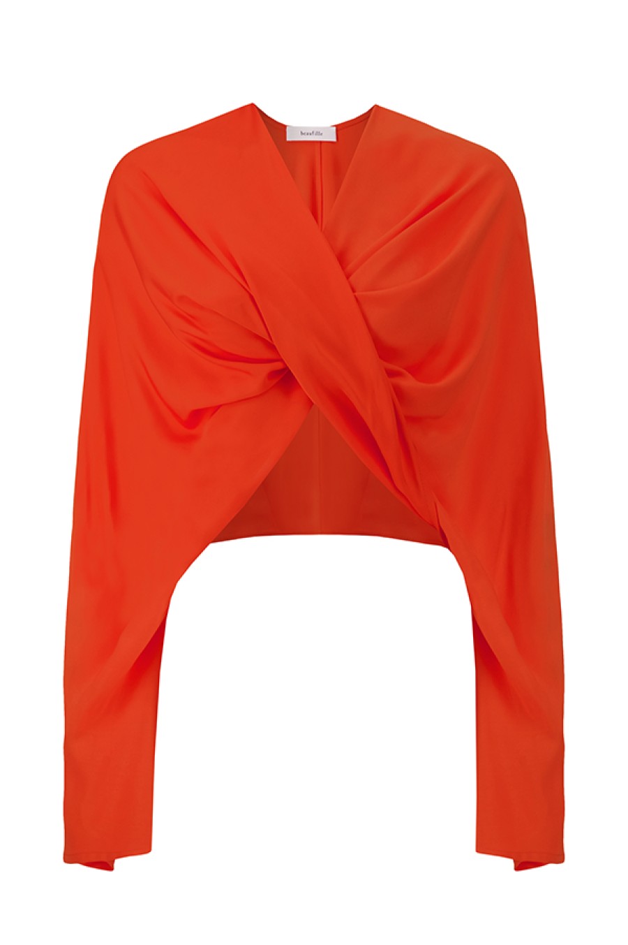 Beaufille | Twist Blouse In Tangerine (Sold Out)