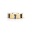 Nancy Newberg | Diamond Striped 14K Gold Thin Band With Black Ruthenium Trim