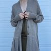 Lauren Manoogian | Pleat Cardigan In Rock