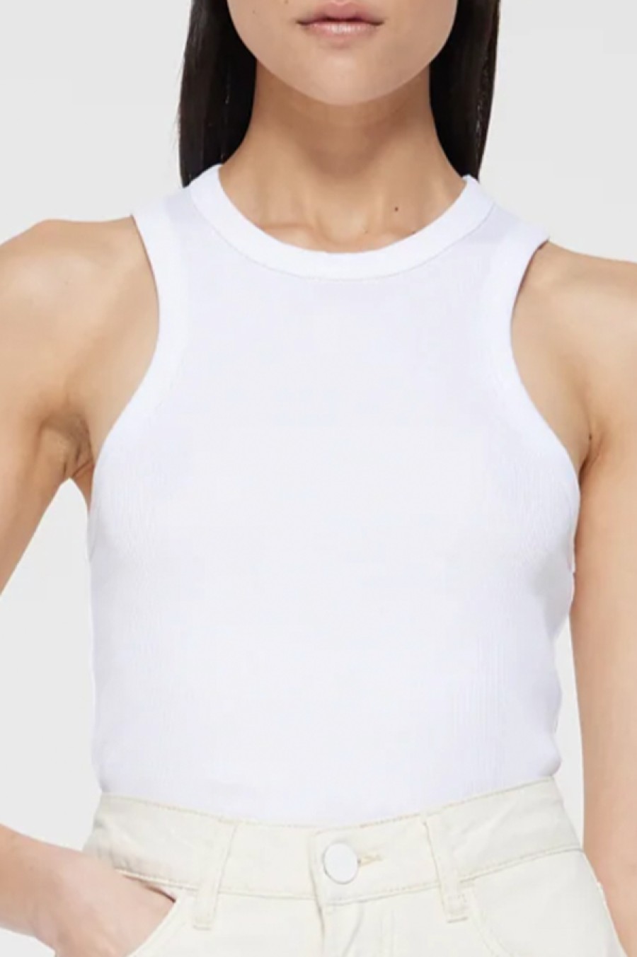 Róhe | Racer Tank In White