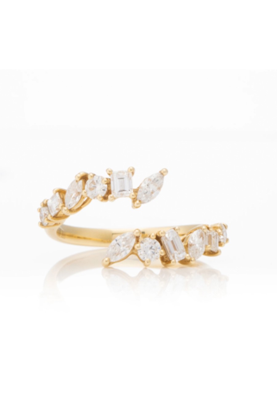 Zofia Day | Diamond Charm Single Wrap Ring