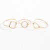 Bare | 14K Gold Multi Shaped Small Frame Rings