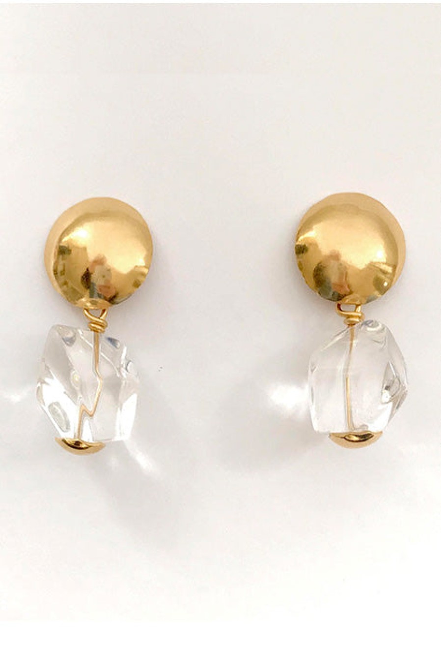 Annie Costello Brown | Rock Crystal Drop Earrings (Sold Out)