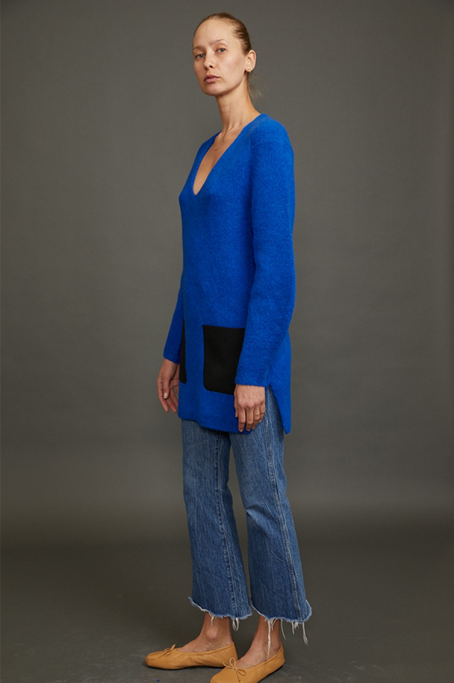 Soyer x Des Kohan | The Patch Pocket Tunic In Cobalt Blue