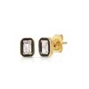 Nancy Newberg | White Topaz Emerald Shape Stud Earrings