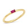 Eriness | Ruby Baguette Solitaire Ring