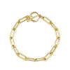 Gabriela Artigas | Delicate Rectangular Link Chain Bracelet With Tusk Clasp