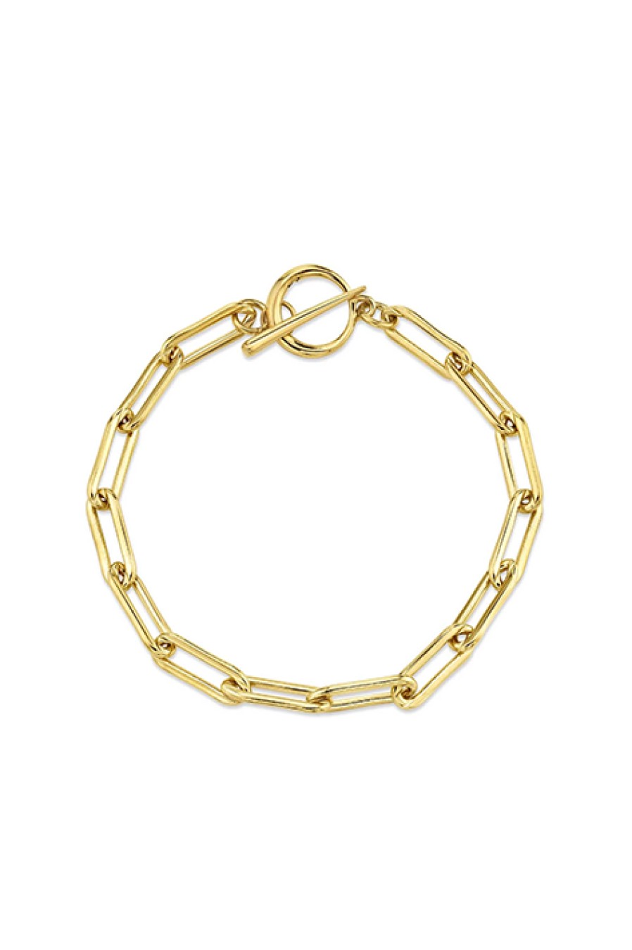 Gabriela Artigas | Delicate Rectangular Link Chain Bracelet With Tusk Clasp