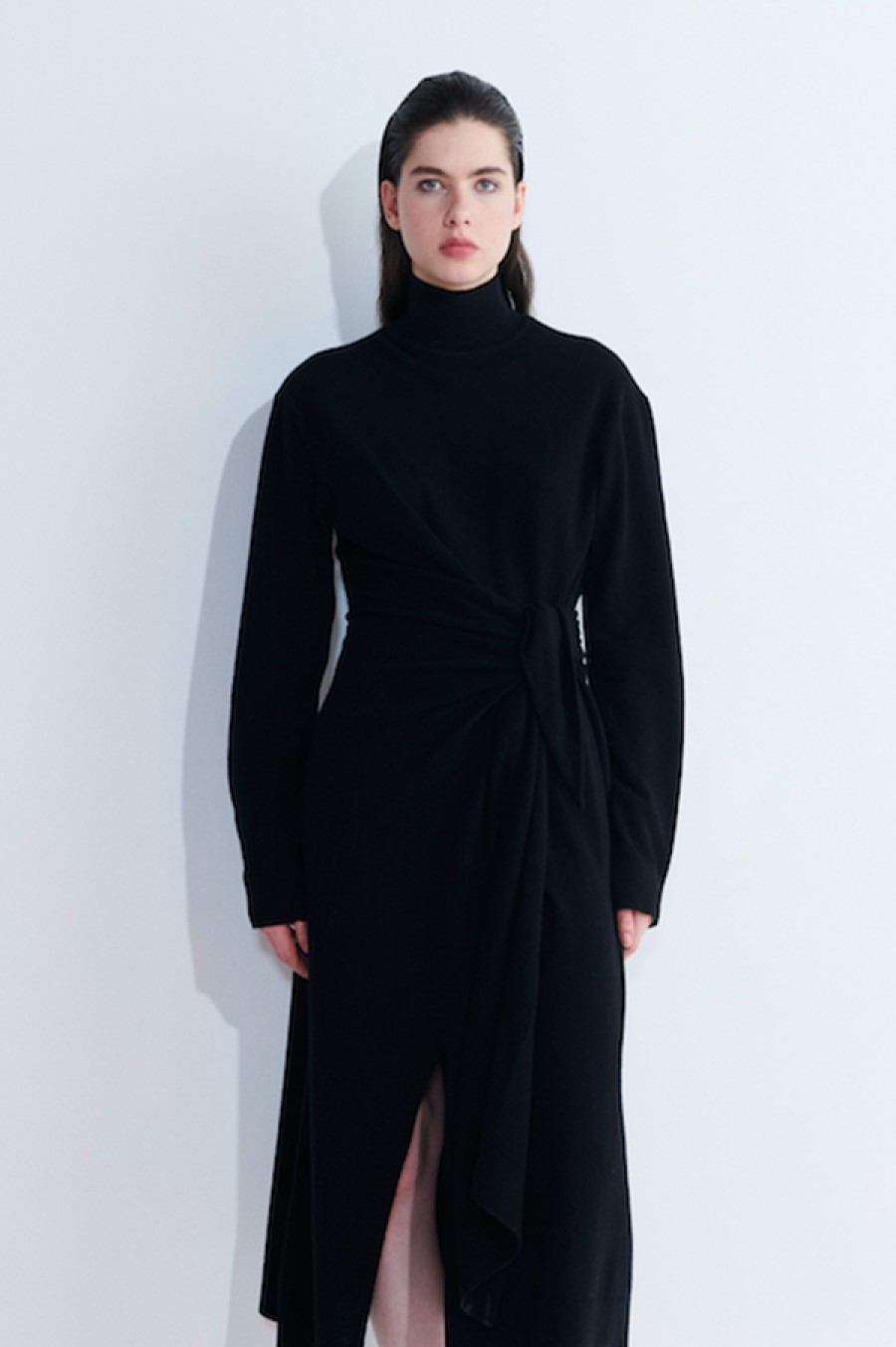 Christian Wijnants | Krissy Turtleneck Dress In Black