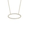 Gabriela Artigas | Convex Necklace With White Pave Diamonds