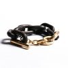 Parts of Four | Wood And Acid Gold Toggle Chain Bracelet