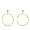 Nancy Newberg | Yellow Gold And Diamond Floating Hoops