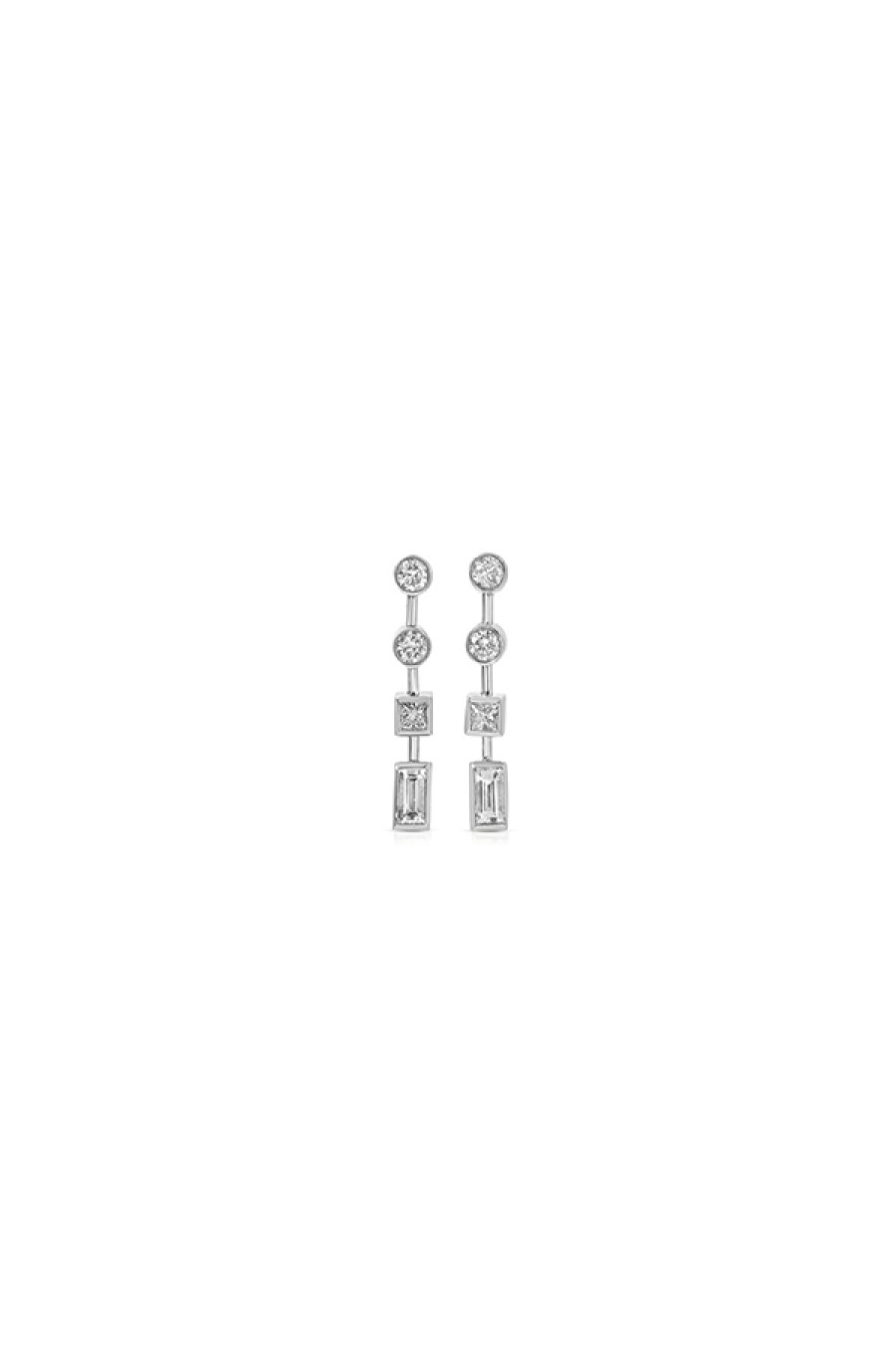 Nancy Newberg | Platinum Diamond Earrings