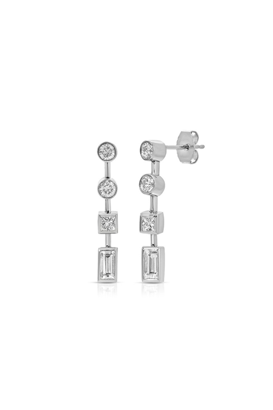 Nancy Newberg | Platinum Diamond Earrings