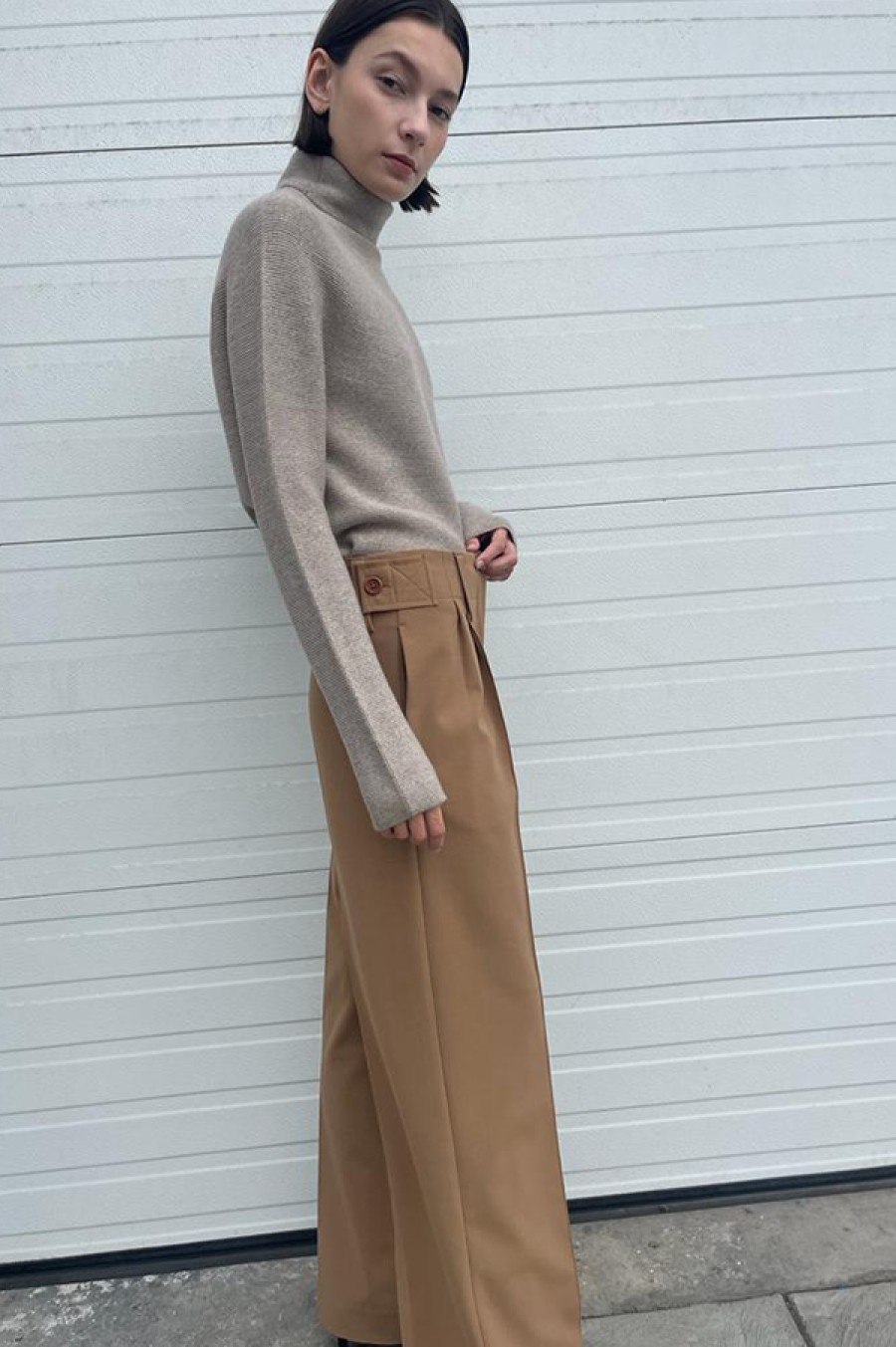 Beaufille | Ulla Wide Leg Trousers In Camel