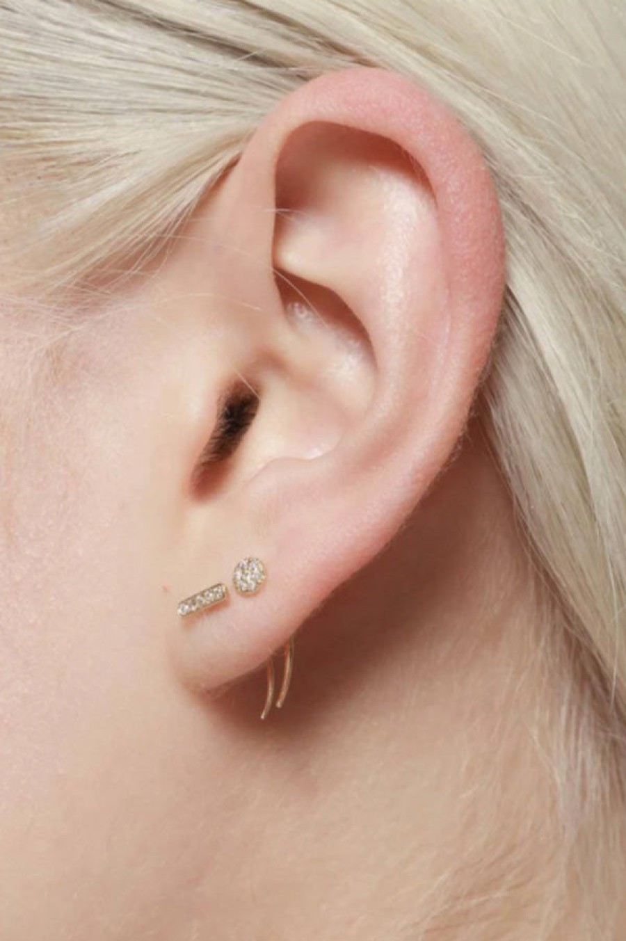 Gabriela Artigas | Pave Circle Infinite Tusk Earring