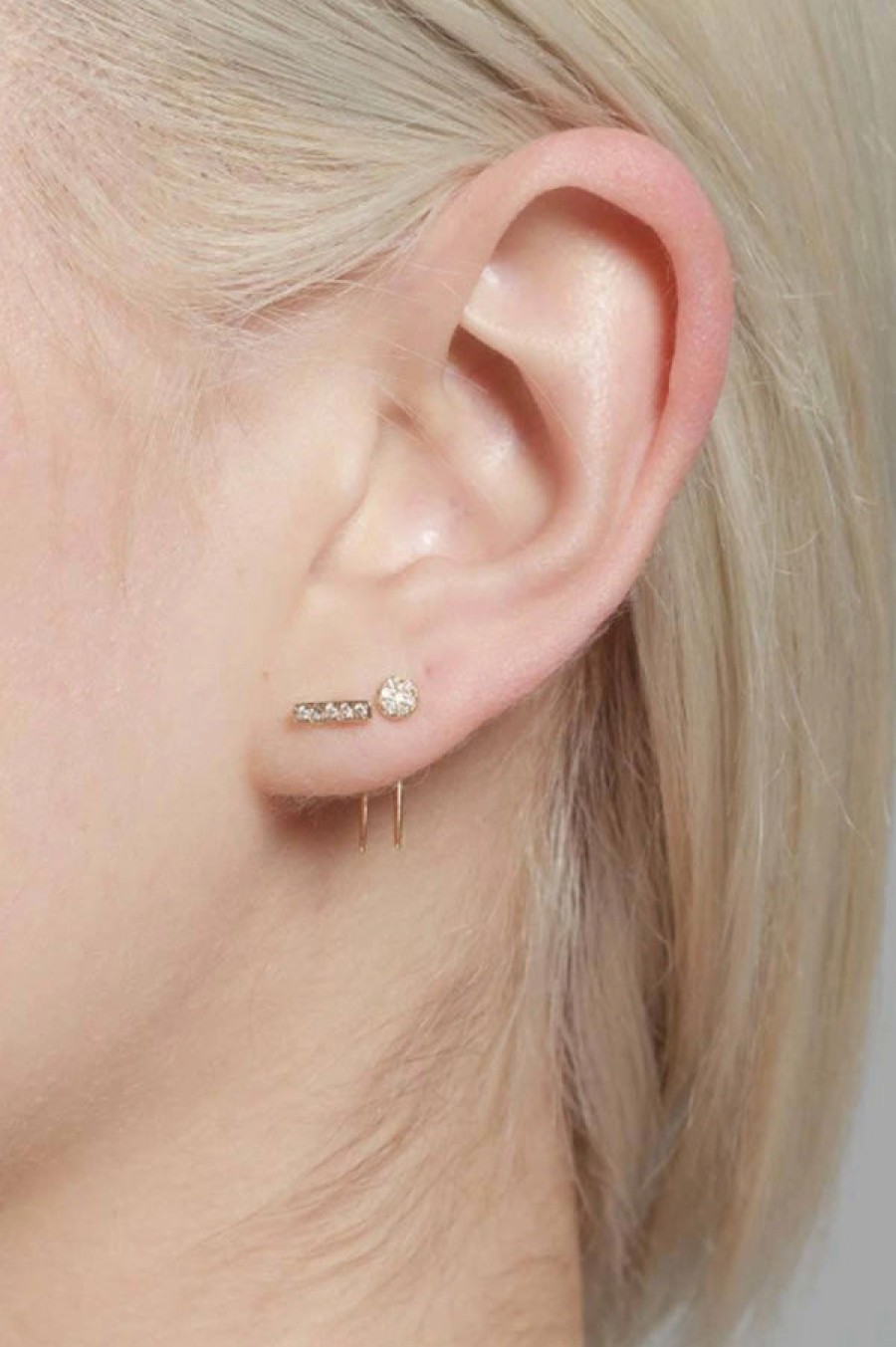 Gabriela Artigas | Pave Circle Infinite Tusk Earring