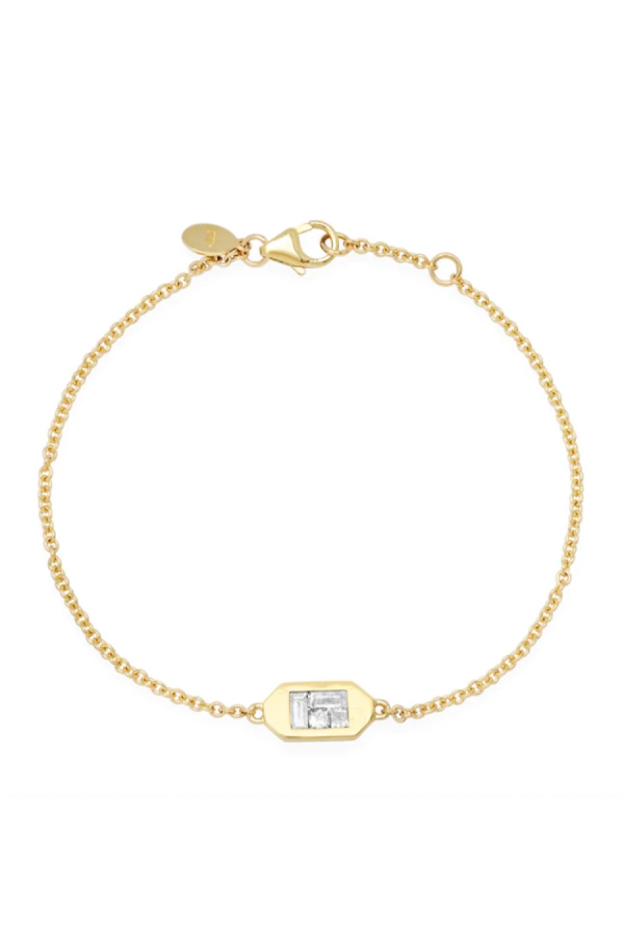 Eriness | Diamond Baguette Id Bracelet