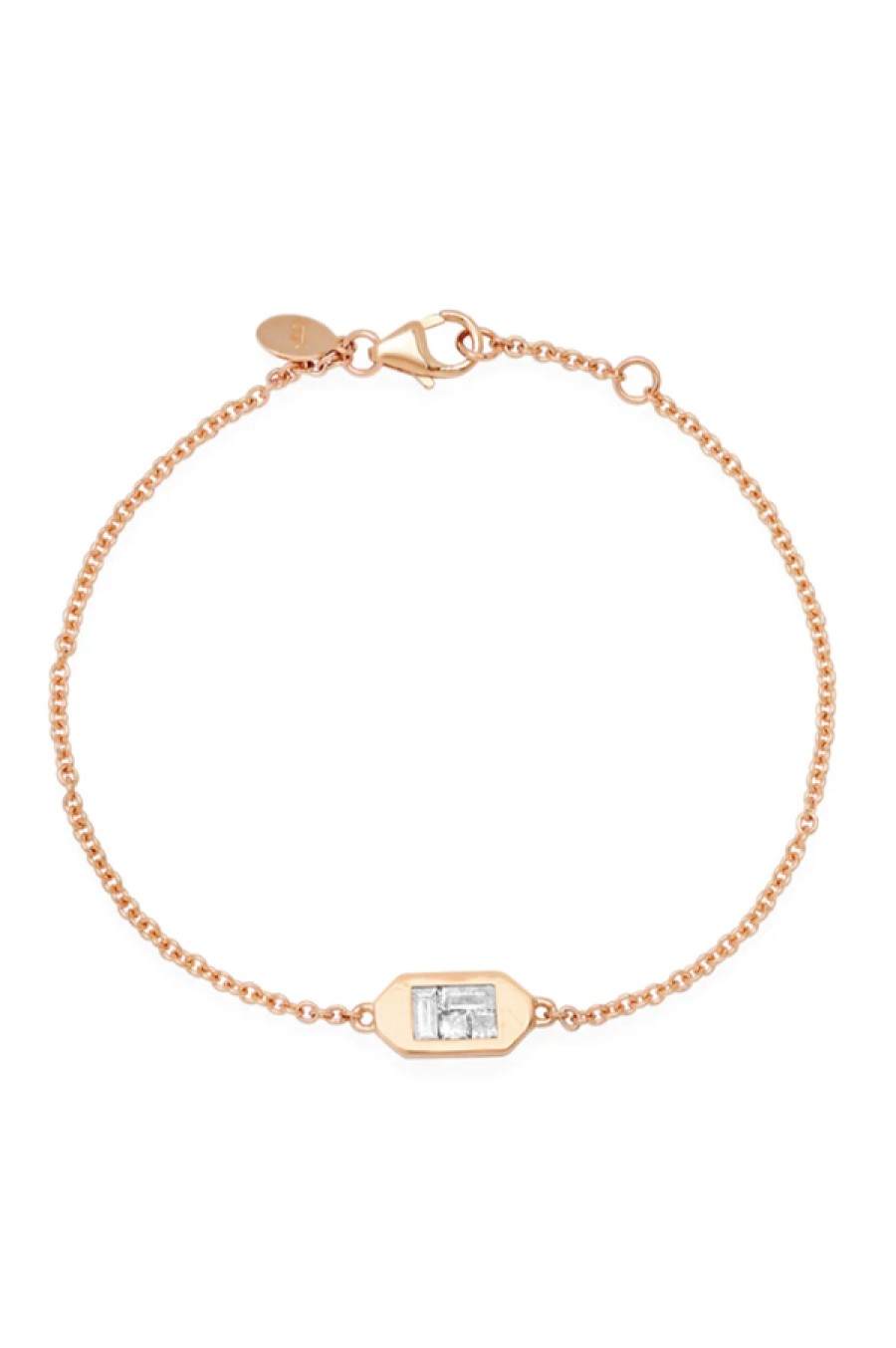 Eriness | Diamond Baguette Id Bracelet