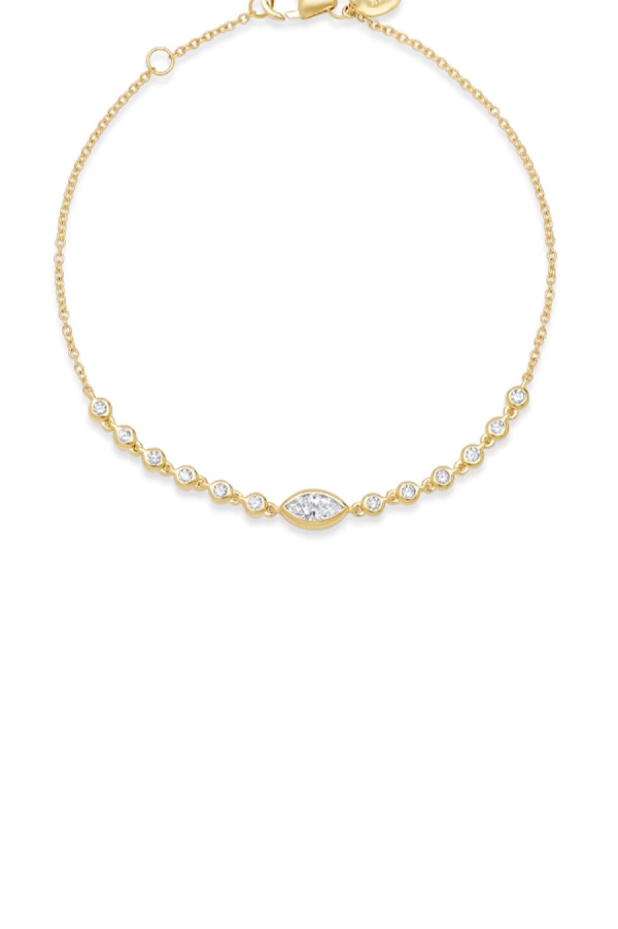 Eriness | Diamond Marquise And Bezel Set Sun Ray Bracelet