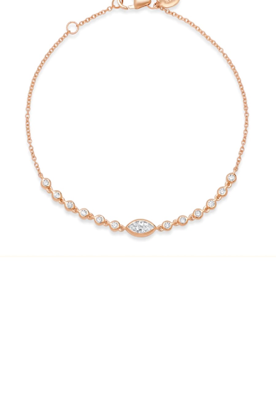 Eriness | Diamond Marquise And Bezel Set Sun Ray Bracelet