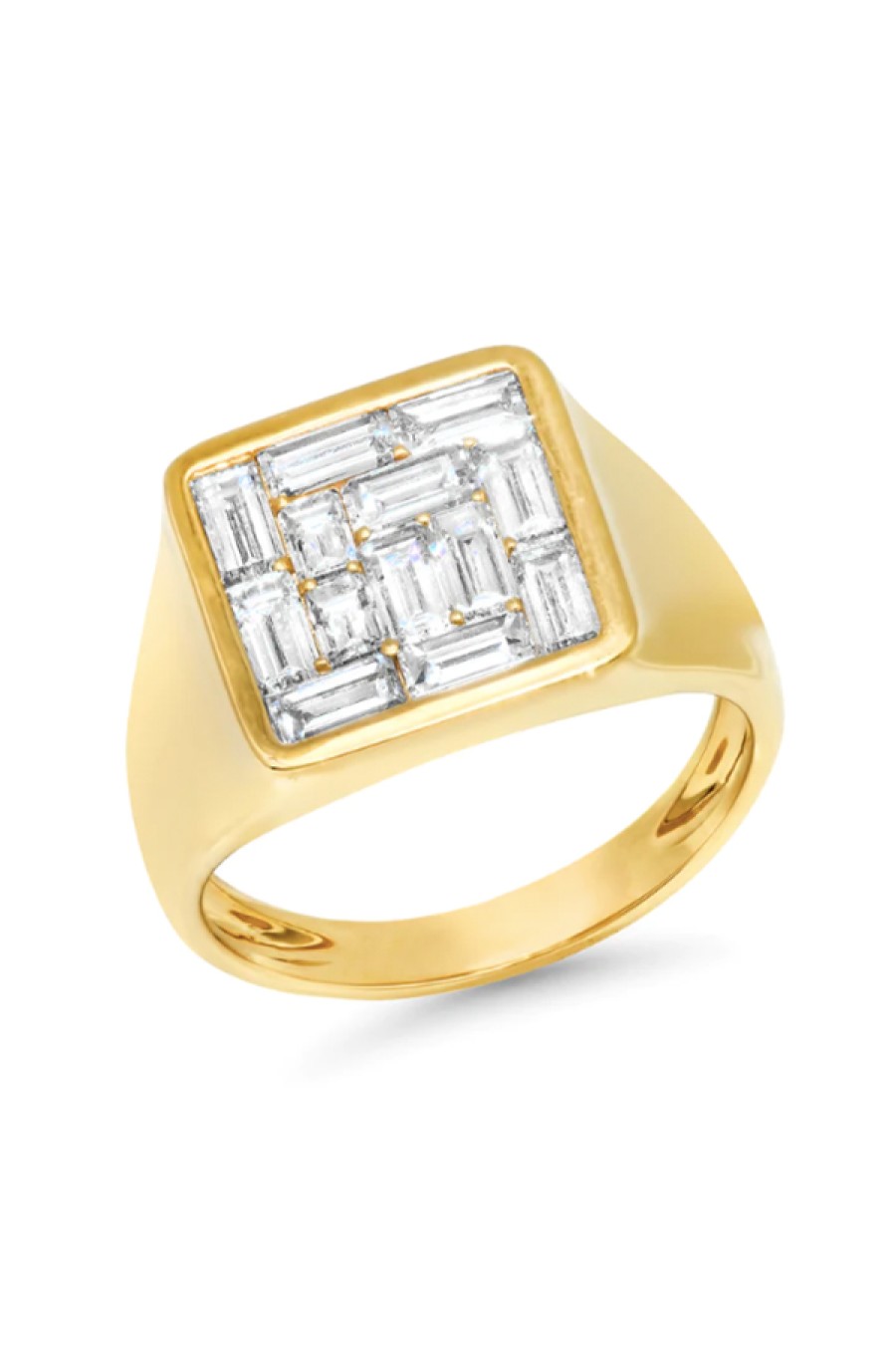 Eriness | Diamond Illusion Signet Ring