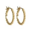 Nancy Newberg | 14K Yellow Gold Scalloped Hoop Earrings