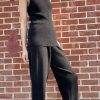 Lauren Manoogian | Base Pants In Black Melange