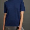 Christian Wijnants | Kaitly Knit T-Shirt In Melange Blue