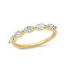 Eriness | Diamond Marquise Half Eternity Band