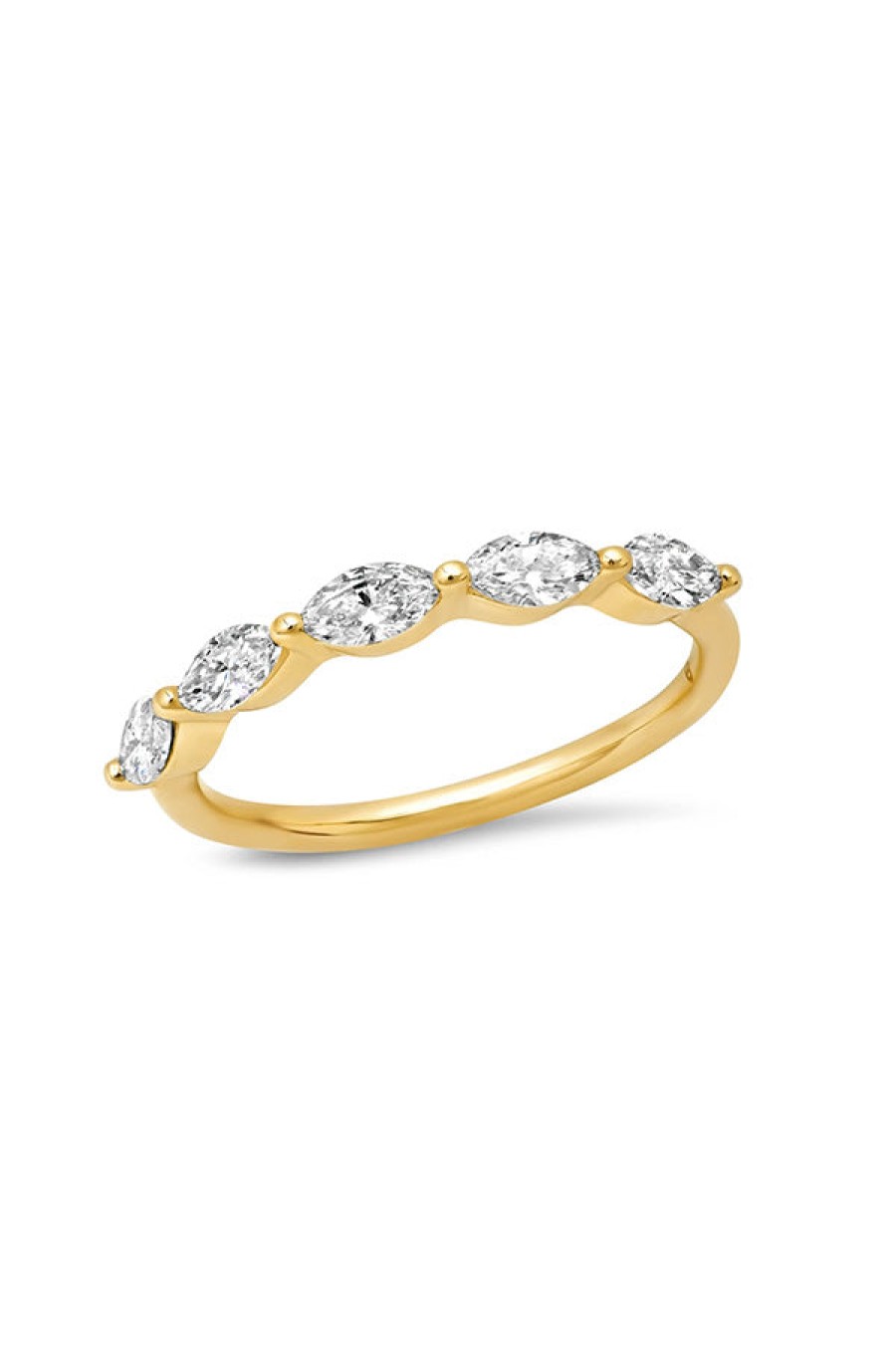 Eriness | Diamond Marquise Half Eternity Band