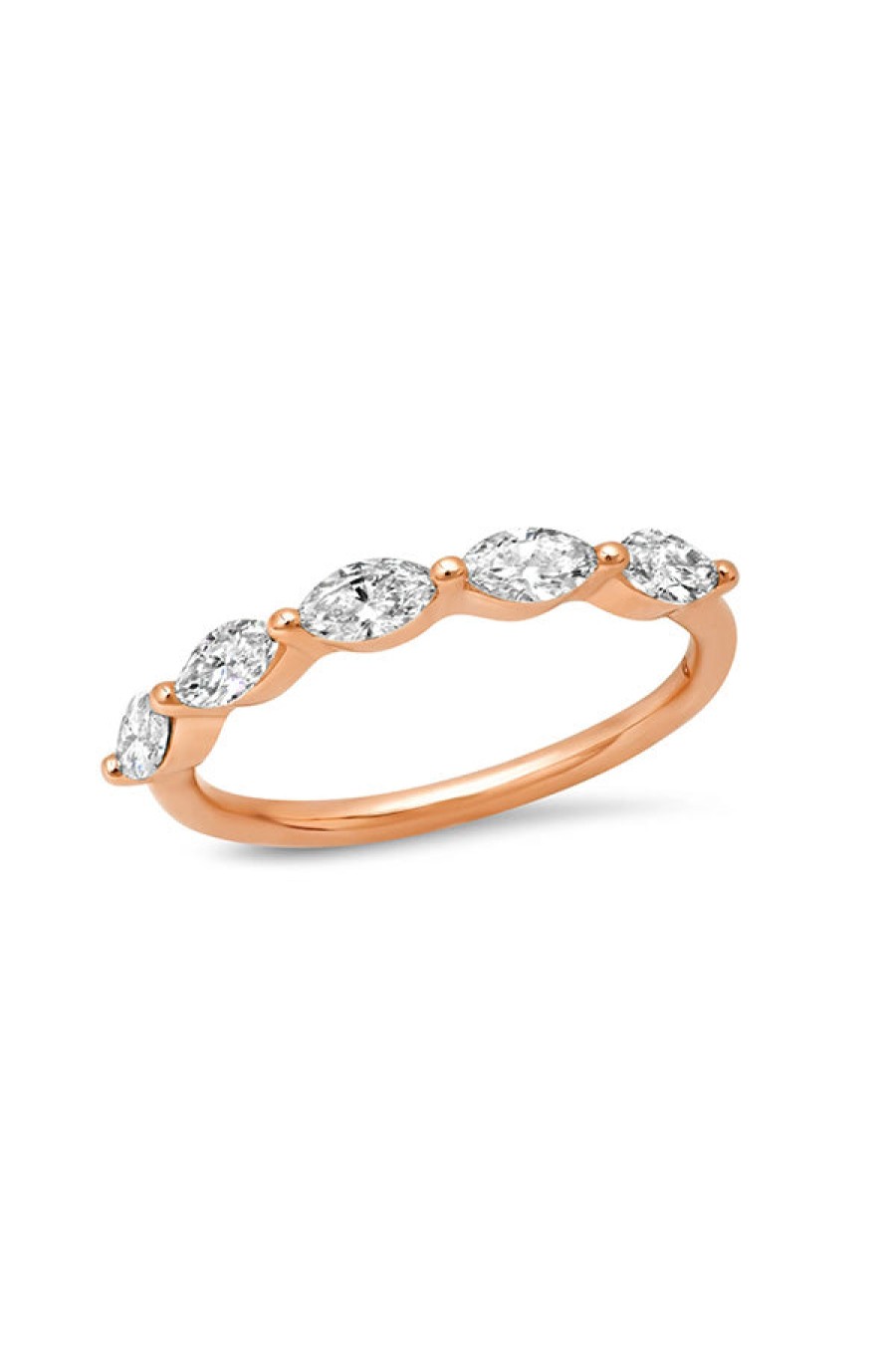 Eriness | Diamond Marquise Half Eternity Band