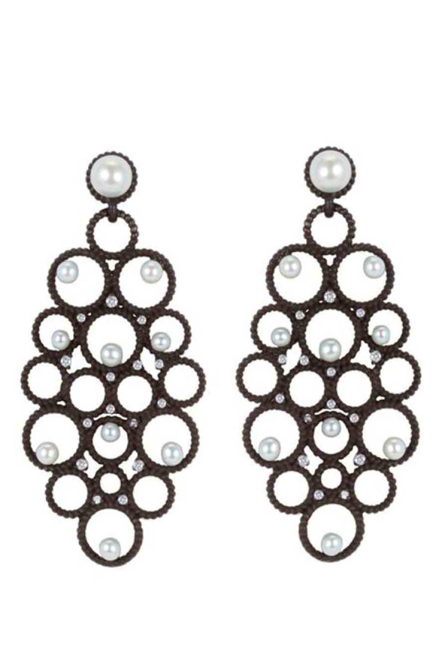 Nancy Newberg | Pearl And Diamond Drop Earrings