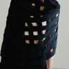 Lauren Manoogian | Handwoven Grid Wrap In Black