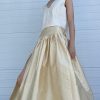 Chelsea Mak | Silk Garden Skirt In Cream