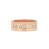 Nancy Newberg | 14K Polished Rose Gold Narrow Cigar Band With Dots Of White Diamonds